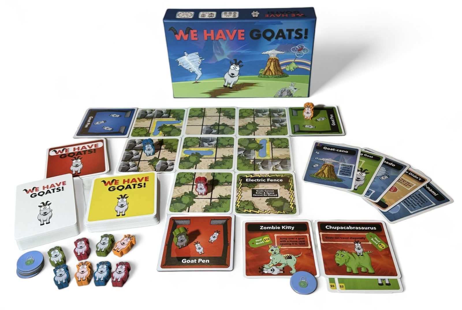 All game components laid out